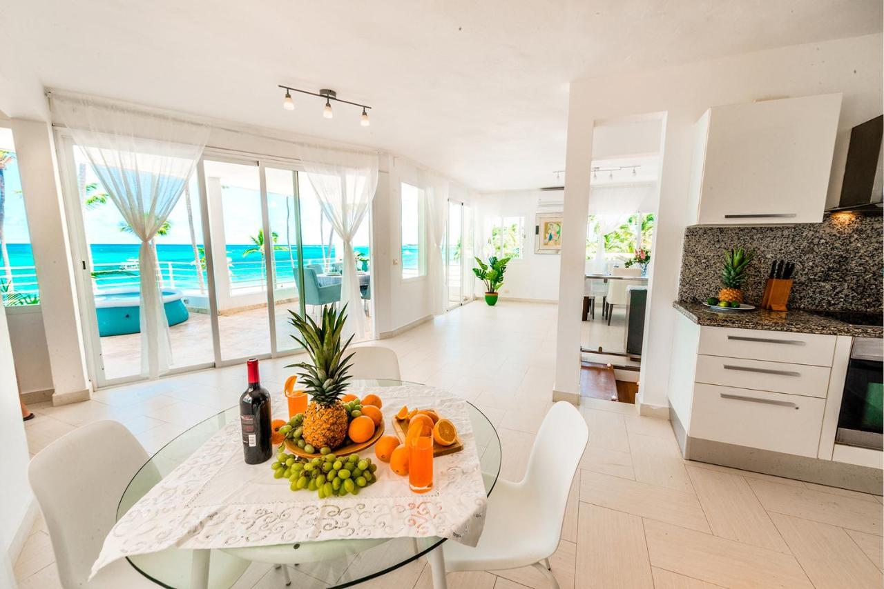 Apartamento Beachfront For Rent - Ocean View, Private Terrace, And Bbq Punta Cana