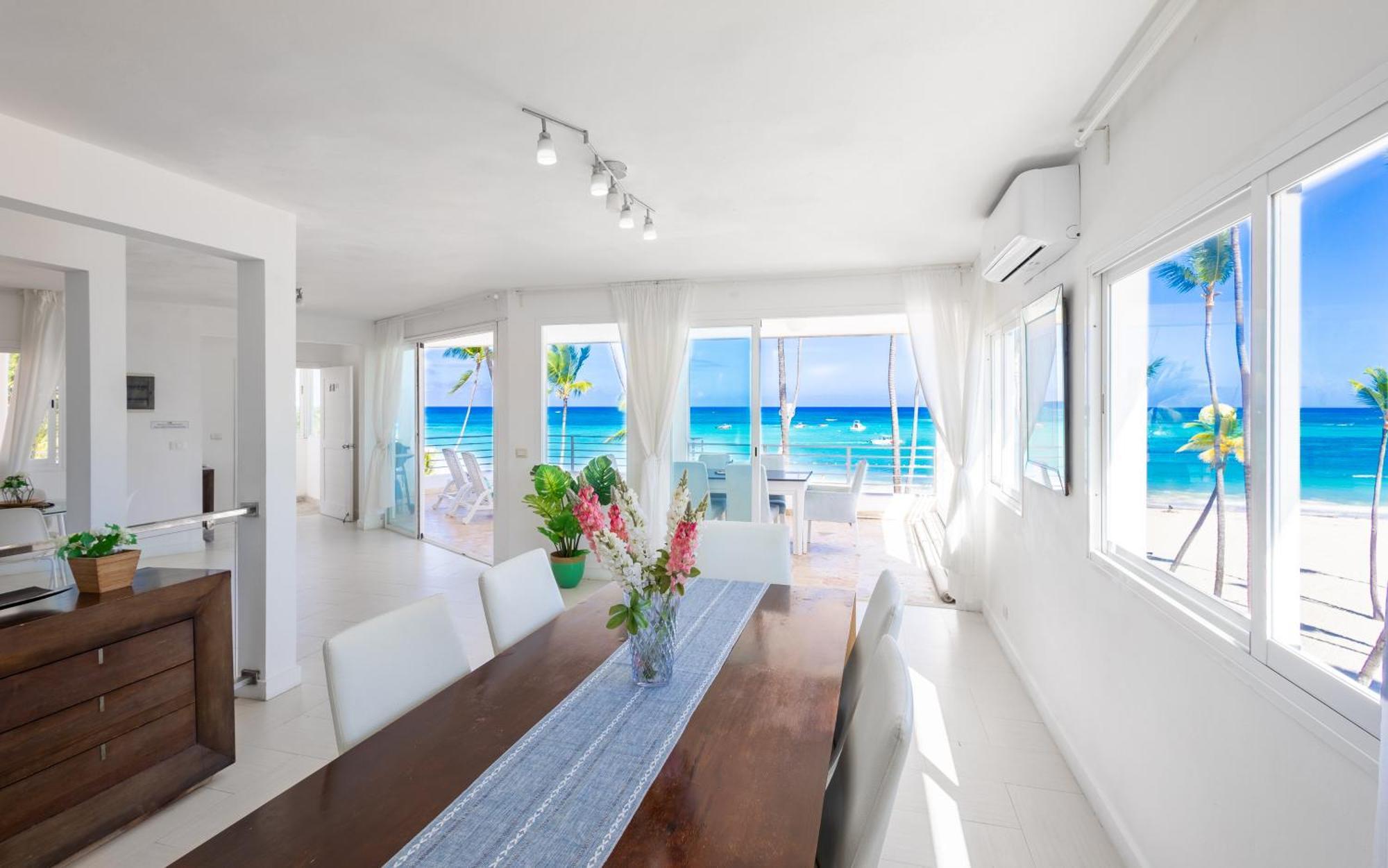 Apartamento Beachfront For Rent - Ocean View, Private Terrace, And Bbq *
