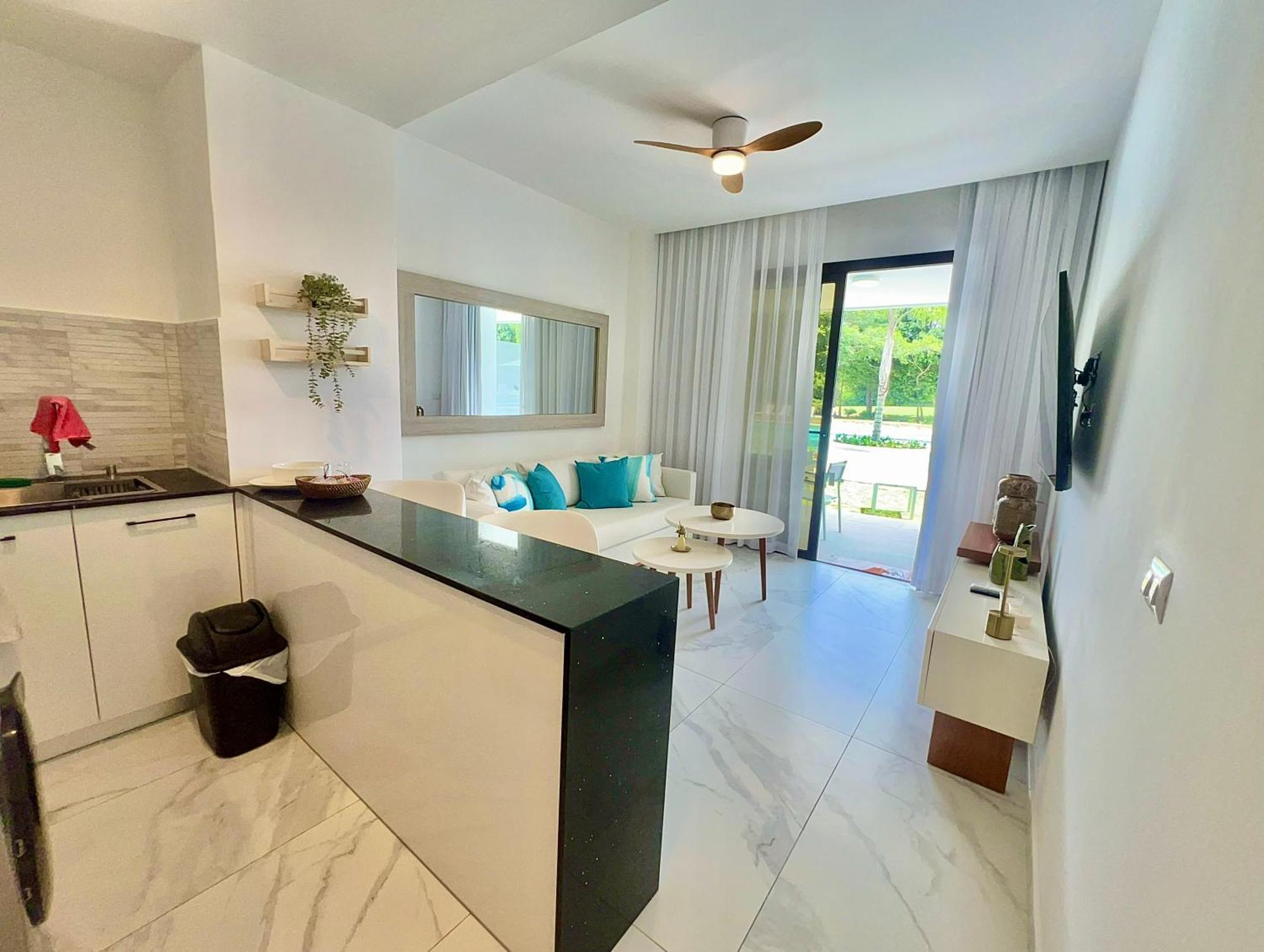 Espectacular En Cana Rock Star Vista Piscina B-409 Apartamento Punta Cana