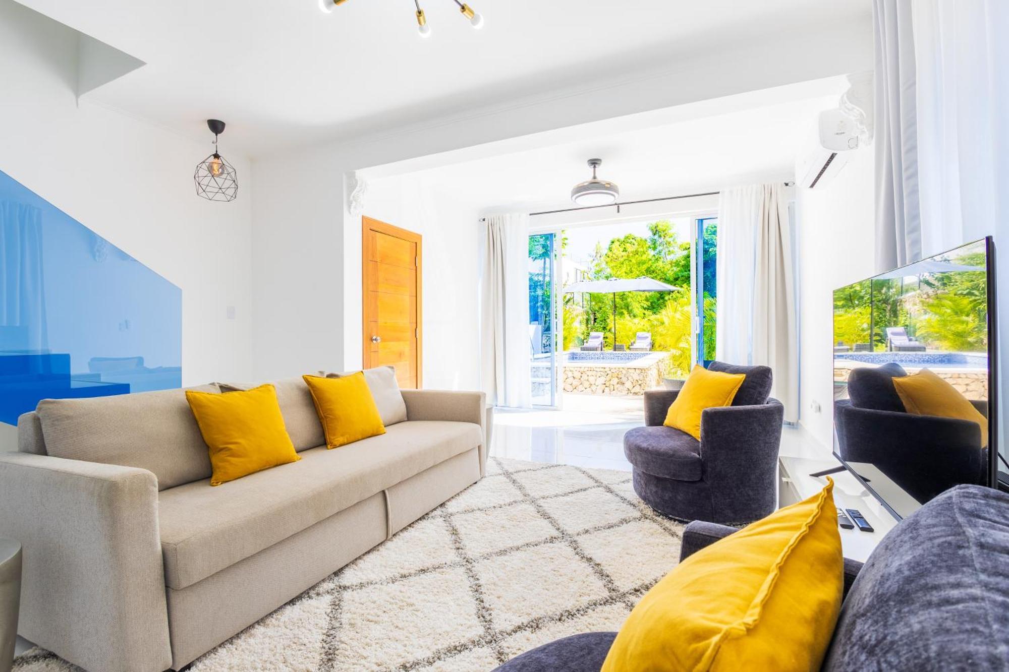 Relaxing 3-bedroom With Pool & Rooftop Jacuzzi In A Secluded Setting Punta Cana